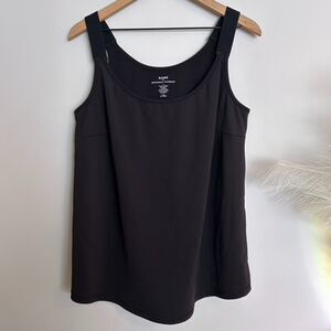 Universal Standard Black Racerback Top